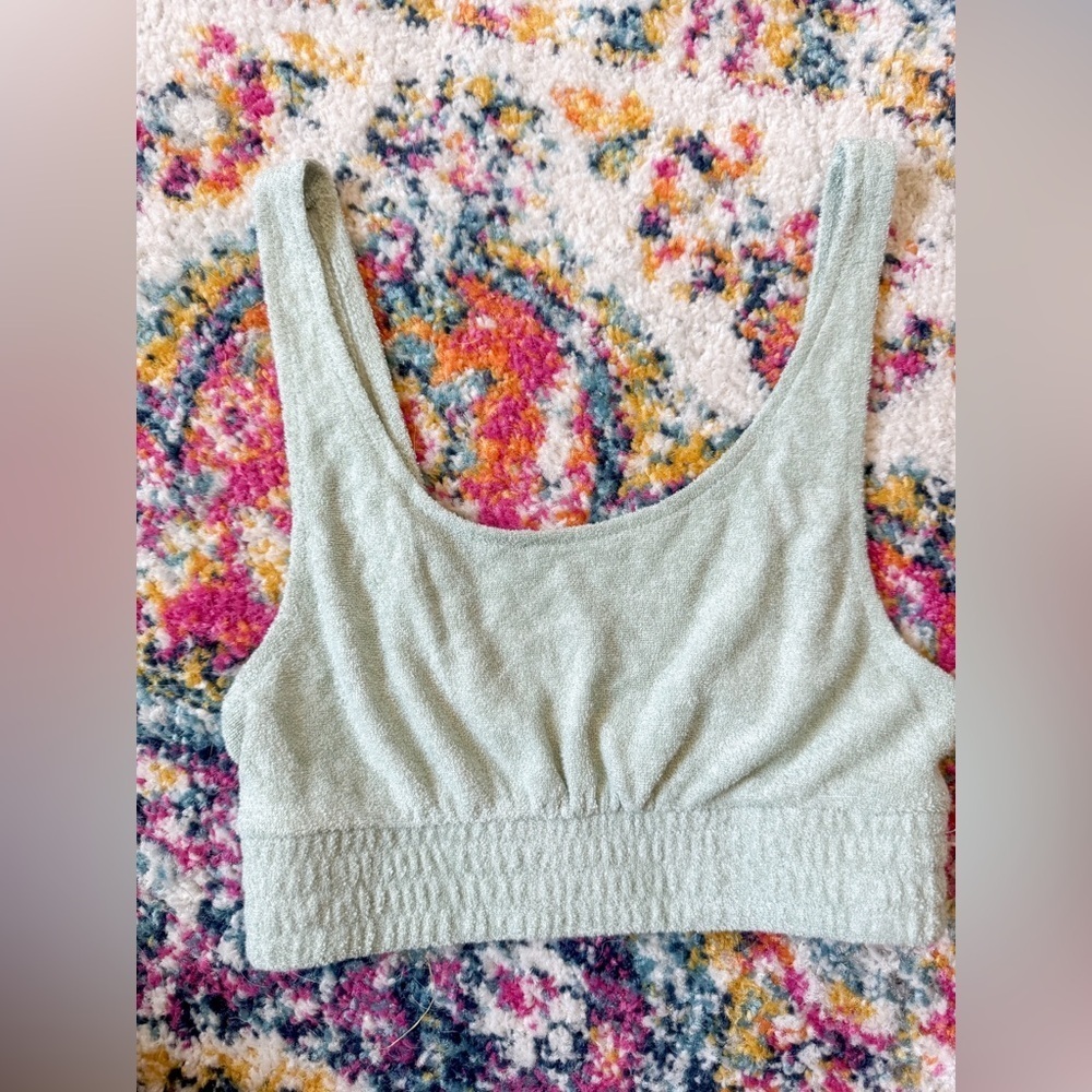 Terrycloth Cropped Tank - Picture 1 of 5